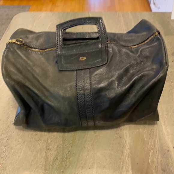 Longchamp vintage black leather weekender valise - Picture 9 of 9